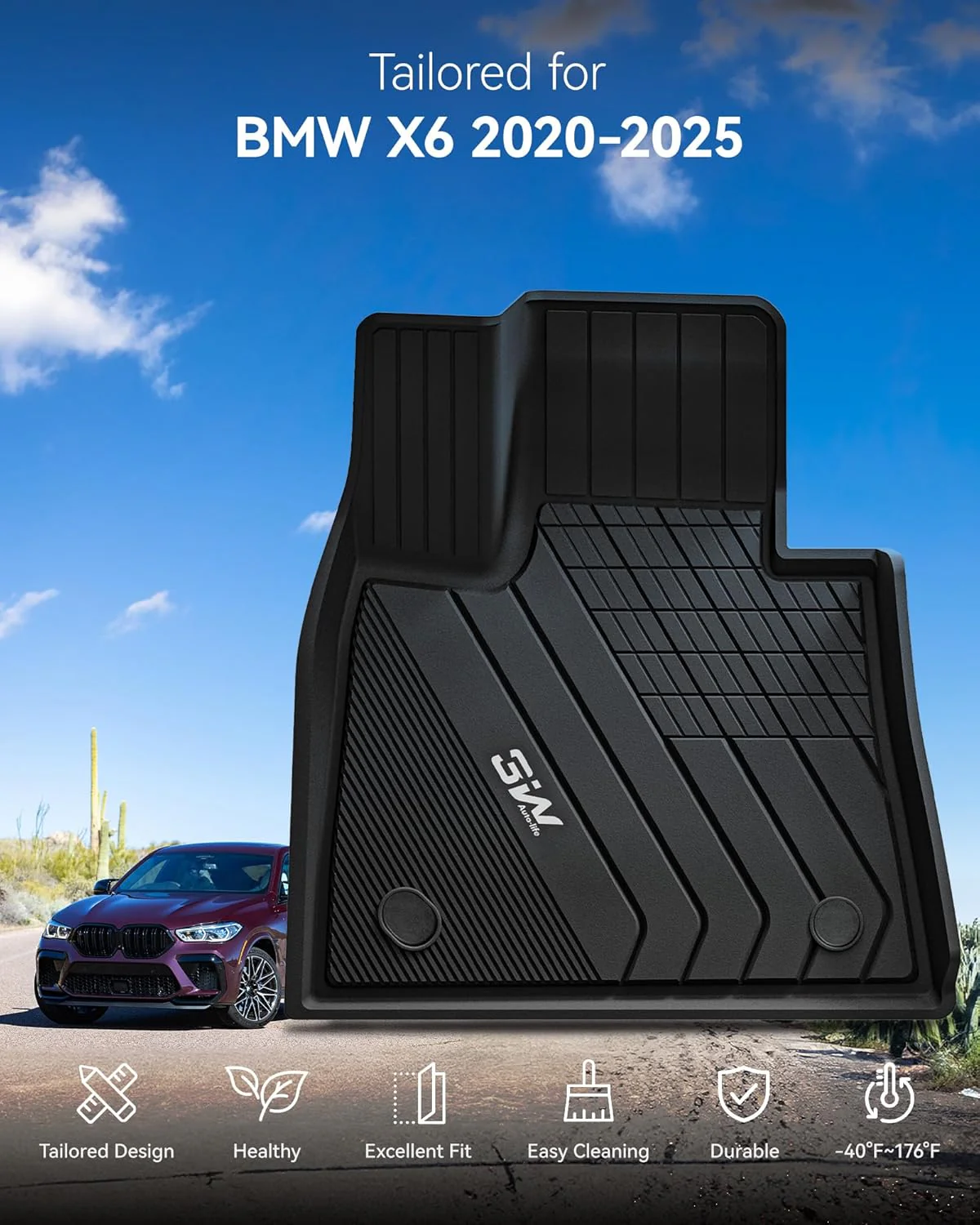 ادريان برو -دعاسات سيارة اكس 6-بي ام دبليو2020-2026 - Image 9